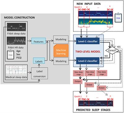 A Multi-Level Classification Approach for Sleep Stage Prediction With Processed Data Derived From Consumer Wearable Activity Trackers